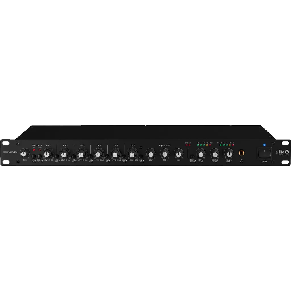 [120271] Mixer 19"  for mikrofoner 6-kanal