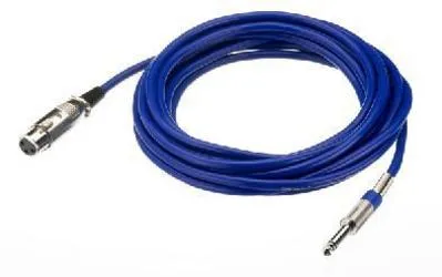 [120689] Jack Mono-XLR kabel 6m. BLÅ