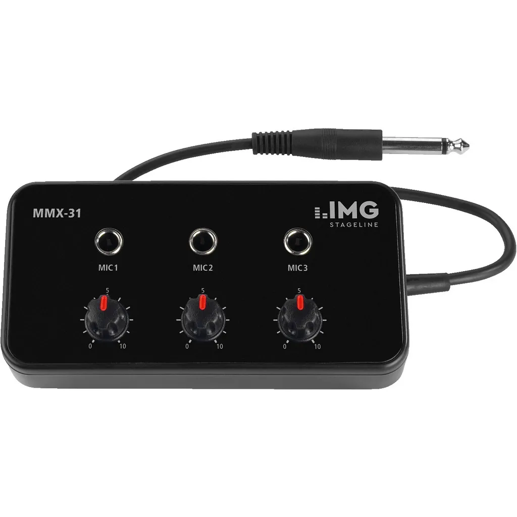 [120758] Mikrofonmixer til 3 mikrofoner