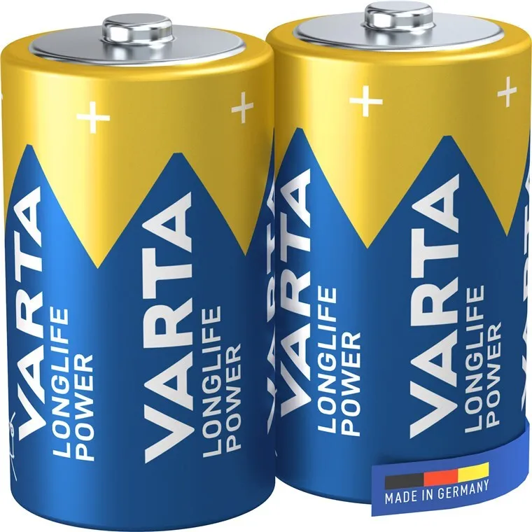 [121050] VARTA LR20, Alkaline Batteri, 1.5V, D, 2 Pak