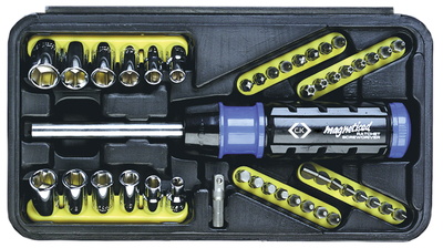 [121888] CK TOOLS - RATCHET SCREWDRIVER/SOCKET SET, 46PC