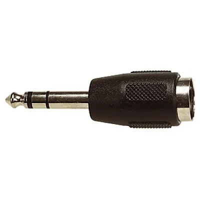 [121999] 6,3mm. Stereo Han - 5-pol DIN Hun 180¤ Adapter