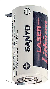 [122042] 2/3A 17x33,5mm. 3V 1800mAh, med loddeflige
