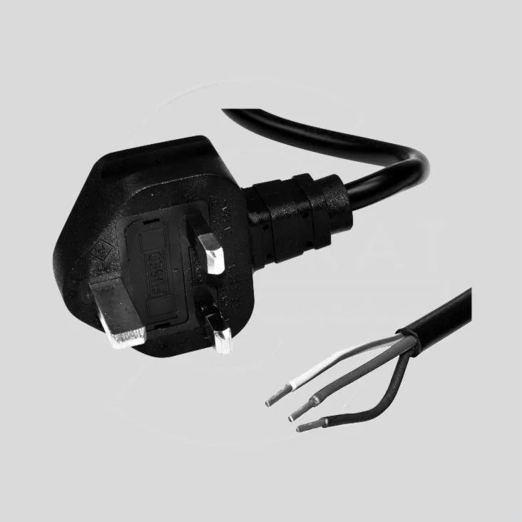 [122947] GB Power Cable 2m 13A Black
