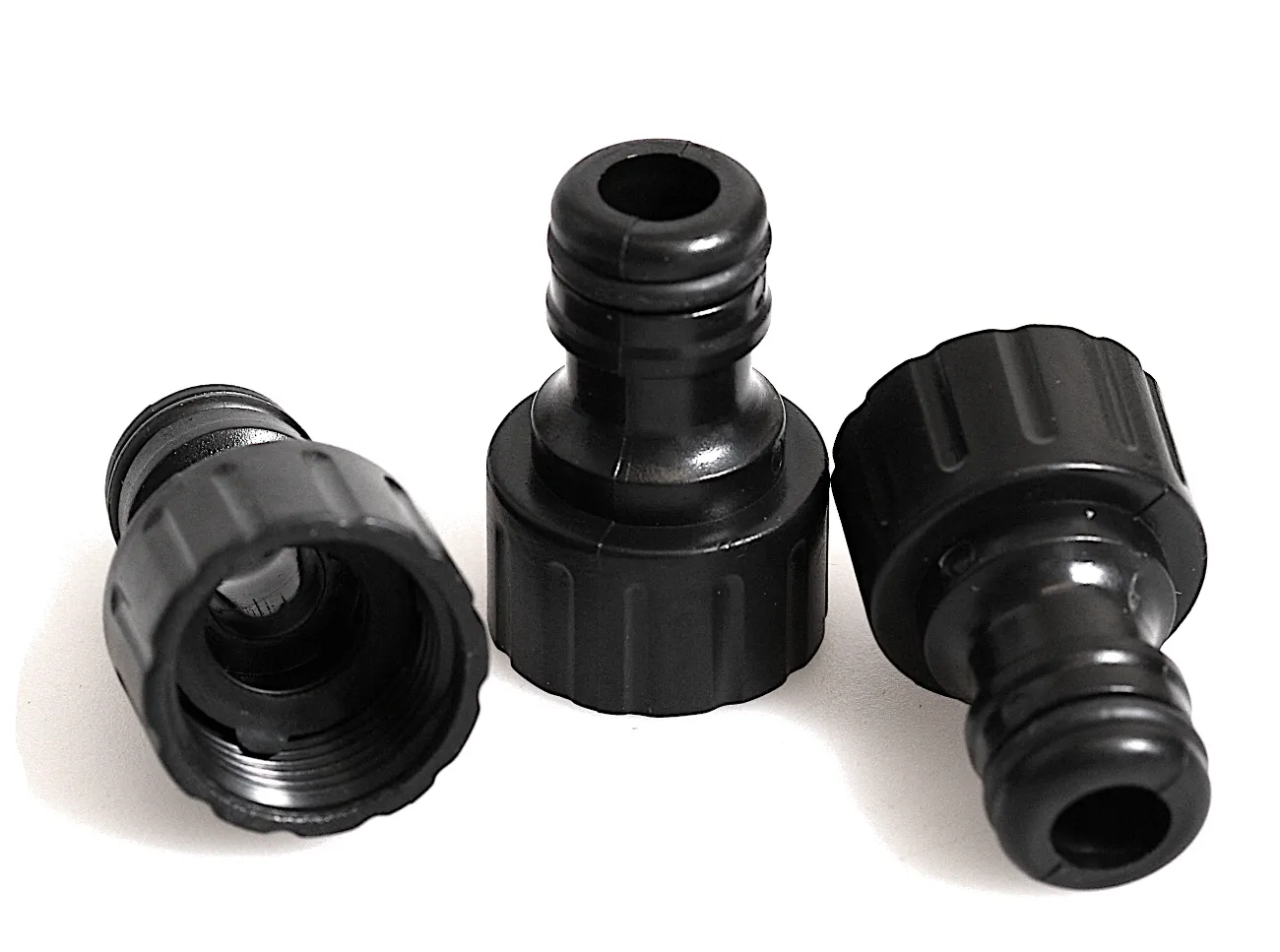 [123018] 1/2" hanekobling, 3 stk. PLAST
