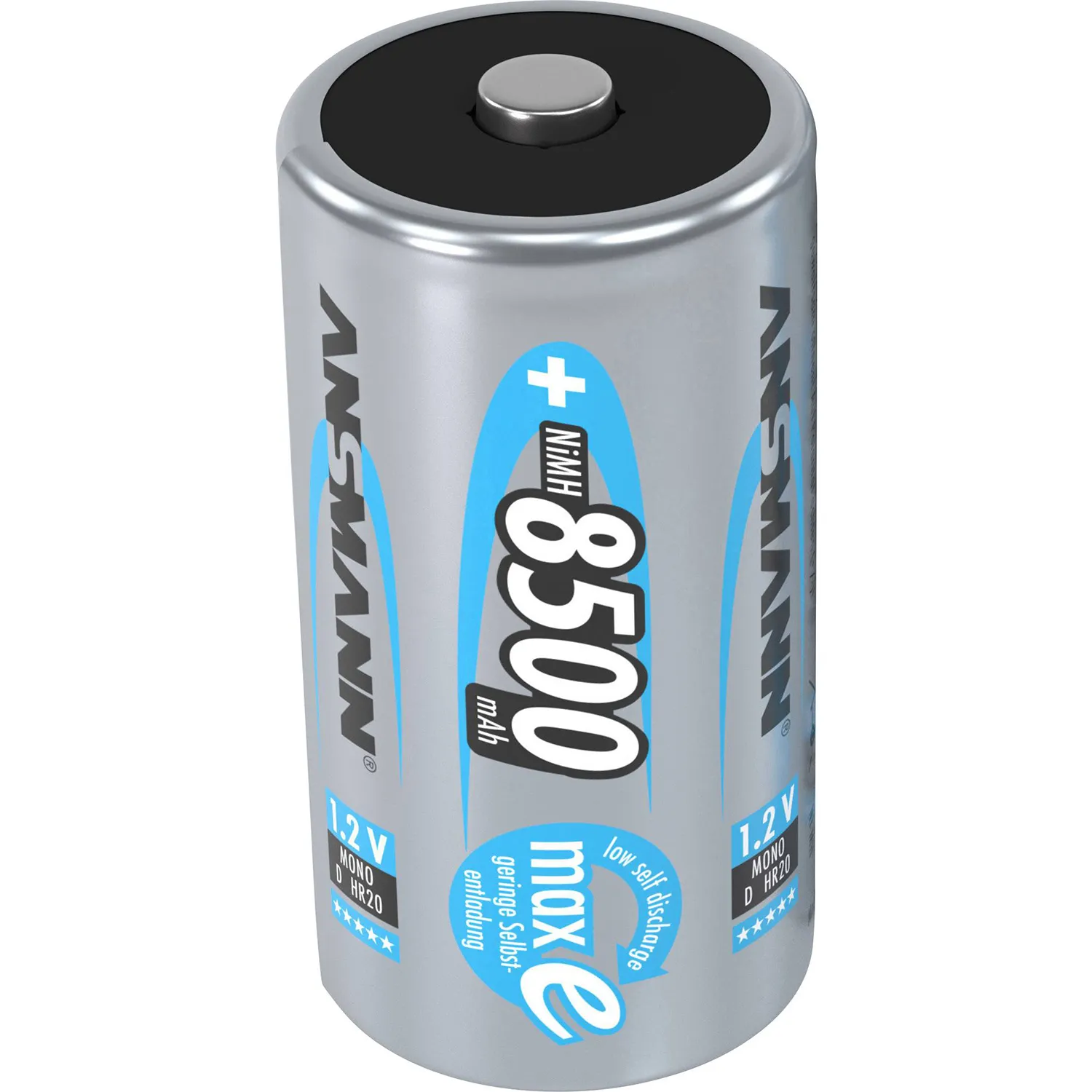 [126727] Genopladeligt Batteri D, NiMh 1.2 Volt, 8500mAh