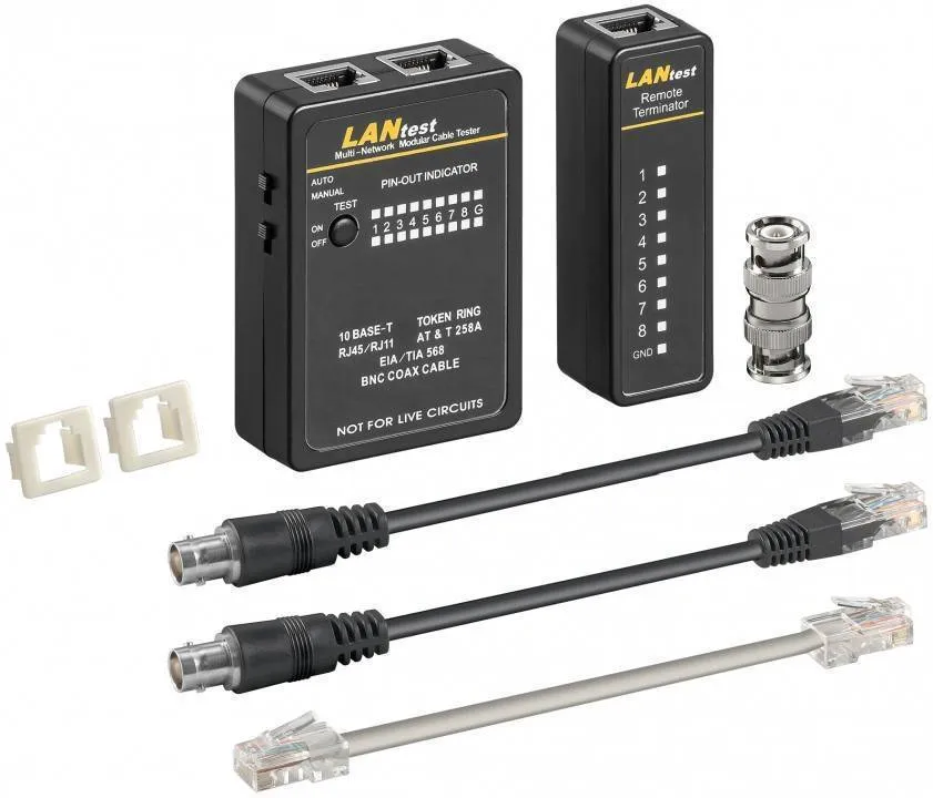 [126783] Netværks kabeltester BNC/CAT5/6