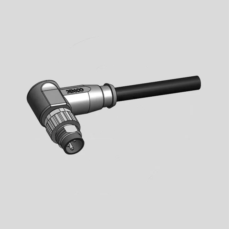 [126870] Male Cable Con. 3-Pole molded 5m 90°