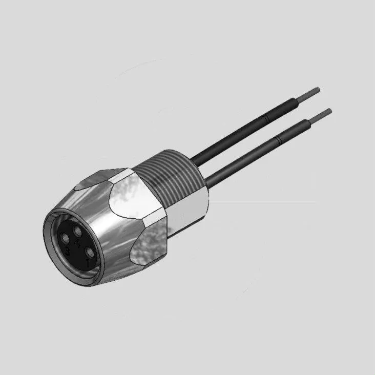 [126871] Female Socket with Wires 3-Pole