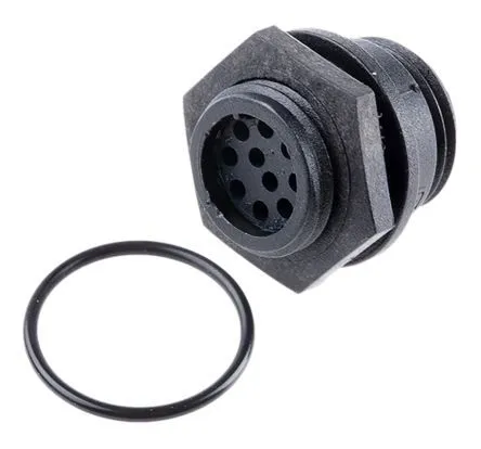 Front Panel Mounting Conn. Female 10-Pol | B2C