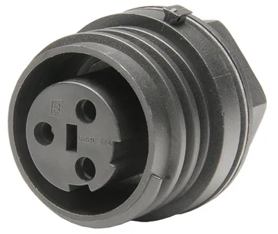 [127001] Front Panel Mounting Conn. Fem 3-Pole