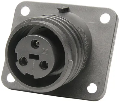 [127014] Flange Mounting Connector Female 3-Pole