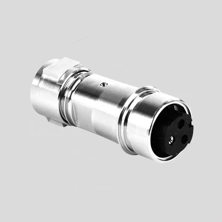 [127034] Metal Flex In-Line Conn. Male 3-Pole Scr