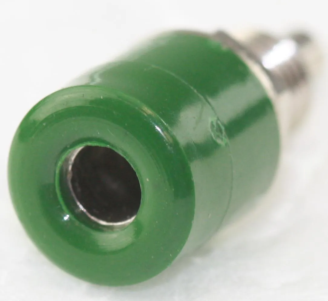 [128436] Banan Bøsning (Chassis) 4mm Grøn