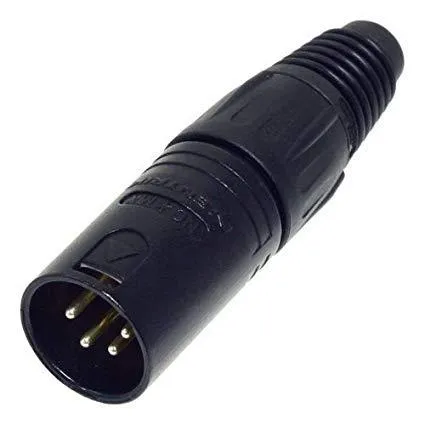 [129288] NEUTRIK - PLUG, XLR, BLACK, 4POLE