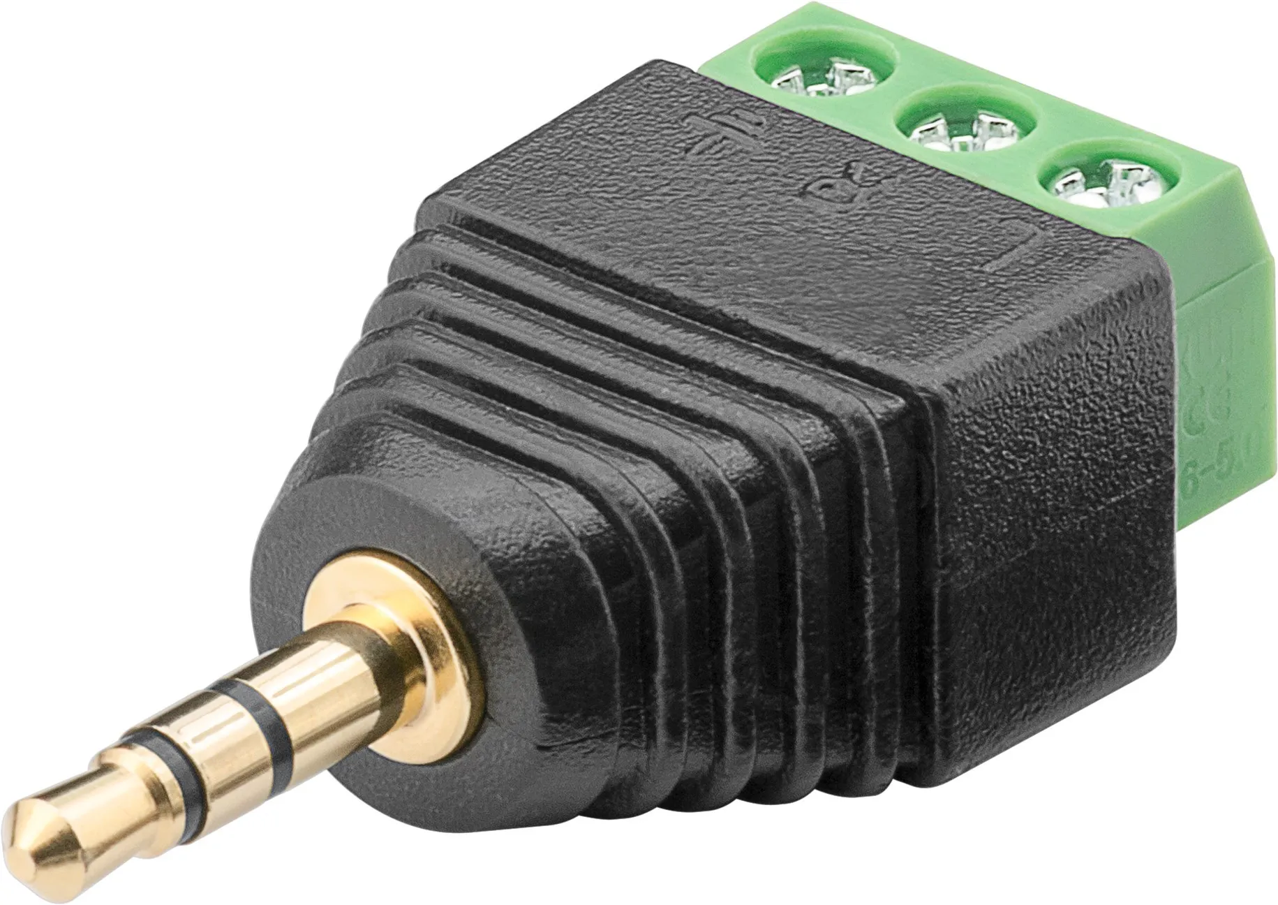 [129599] 3,5mm minijack stereo m. skrueterminaler