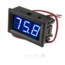 [129682] Panel voltmeter, DC 4-30V - BLÅ