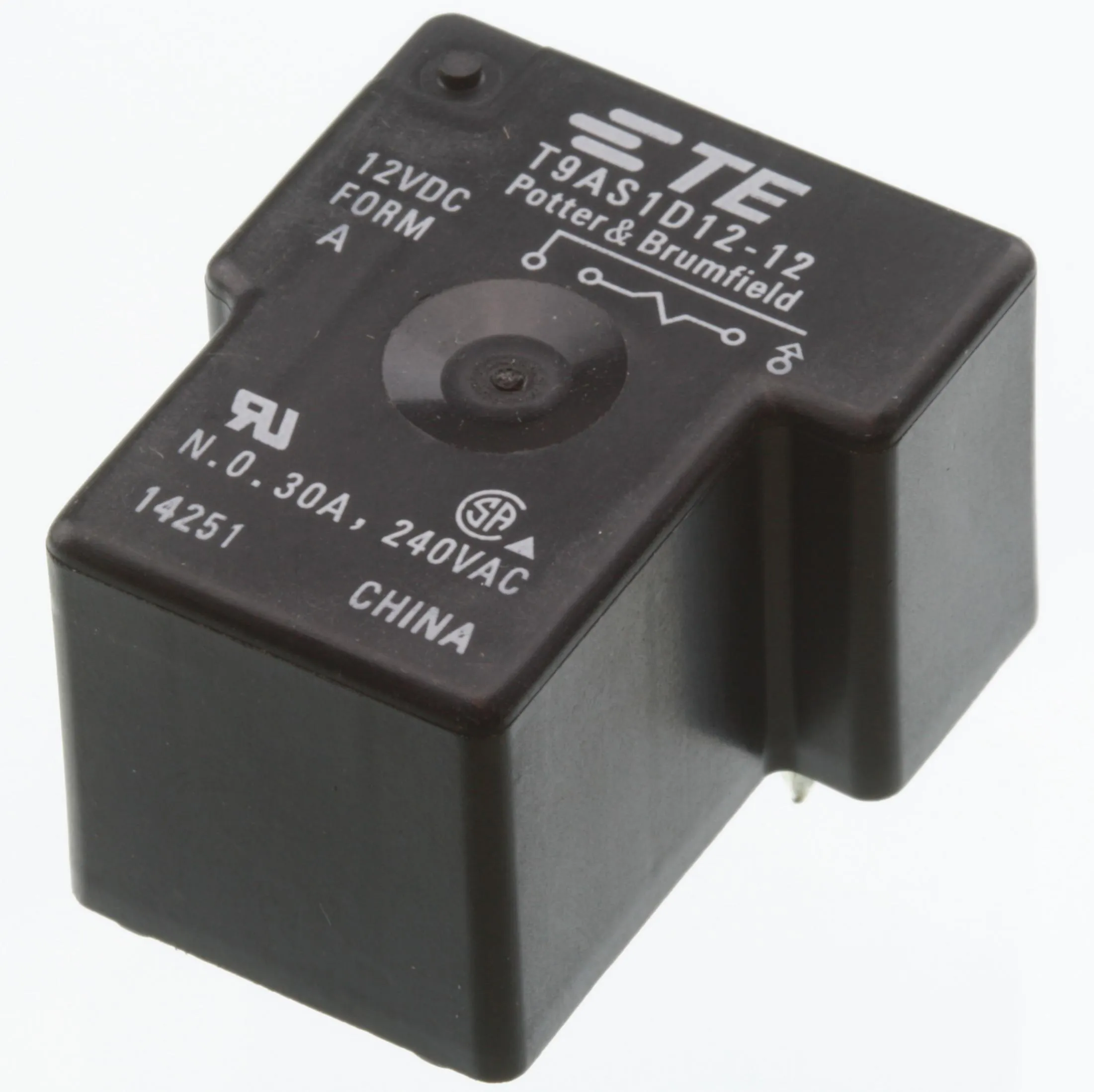 [129733] PCB RELAY 1 x slutte SPST 30A 12VDC