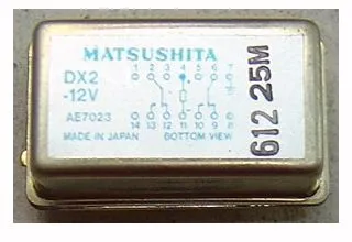 [130128] Relæ 12VDC 1A 1000R 2 x skifte