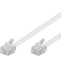 [130829] RJ11-RJ11 HAN/HAN kabel, 2m, HVID