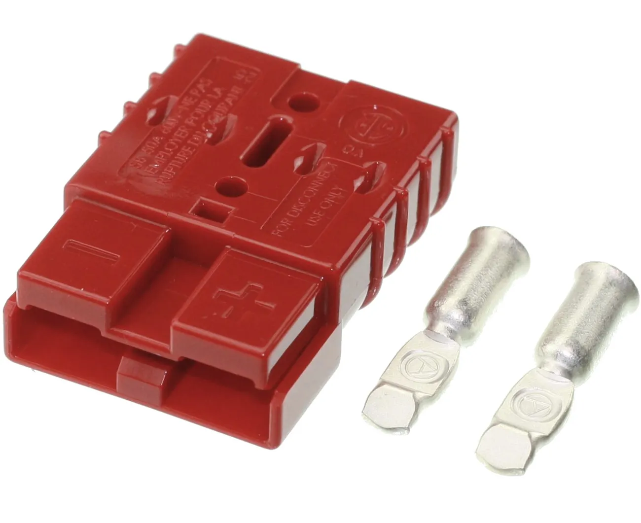 [131213] Batteristik Han 2P 50A 12/24V DC Rød