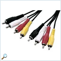 [97818] Audiokabel  4 han/4 han, 1,2 m.