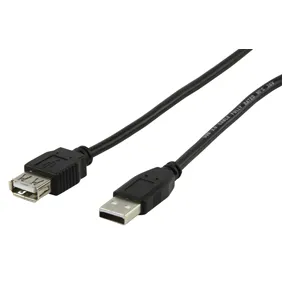 [100095] USB 2.0 forlænger kabel, A-han - A-hun, 1,8m