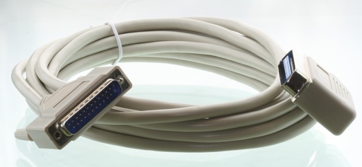 [100238] Printerkabel DB25 han / VINKLET Centronic, 3meter