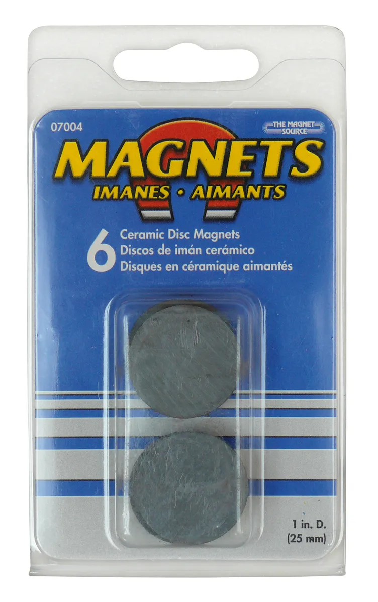 [100246] Rundmagnet, 6 stk. Ø25 x 4mm
