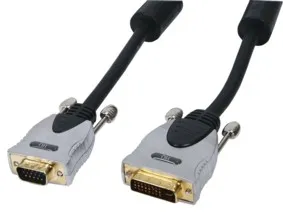 [100253] HQ, DVI - VGA kabel, 15 meter