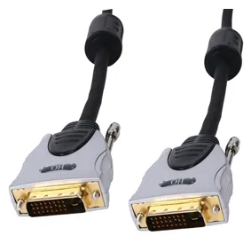 [100293] DVI-D dual link kabel, han/han, HQ, 2,5 meter