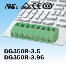 [100300] Printterminal 2-POLET 300V/7A, 100 stk. (BEMÆRK: 3,5mm benafstand!)