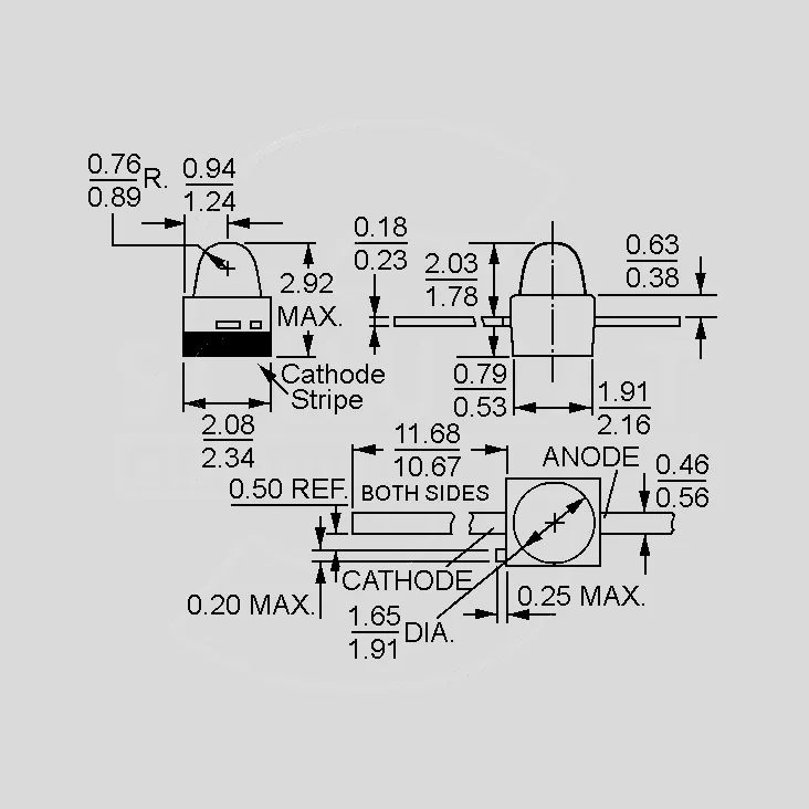 [107776] IR-LED Water-clear 24° Straight Leads