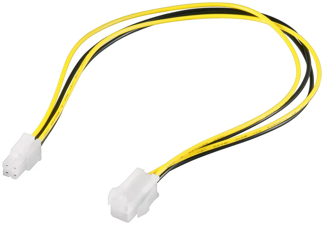 [109895] PC strømkabel forlænger ATX12 P4, 4 pin