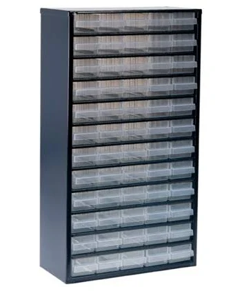 [123051] Skuffereol 1260-00 med 60 klare skuffer, BRUGT