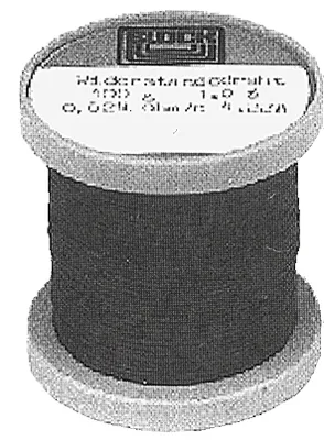 [123083] Modstands-/varmetråd Konstantan - 1,2 mm. - 0,433 Ω/m. - 1meter