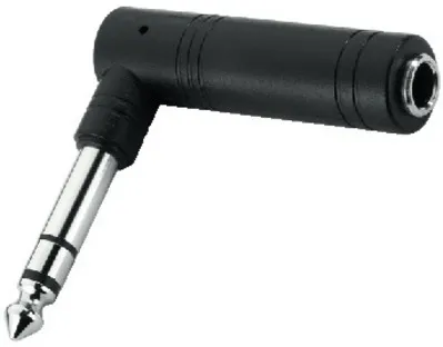 [123278] 6,3mm jack Stereo VINKEL ADAPTER