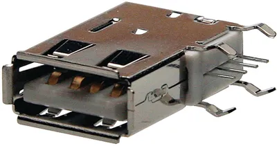 [123310] Fatning, vinklet USB A 4P