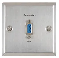 [123770] VGA Wallplate steel