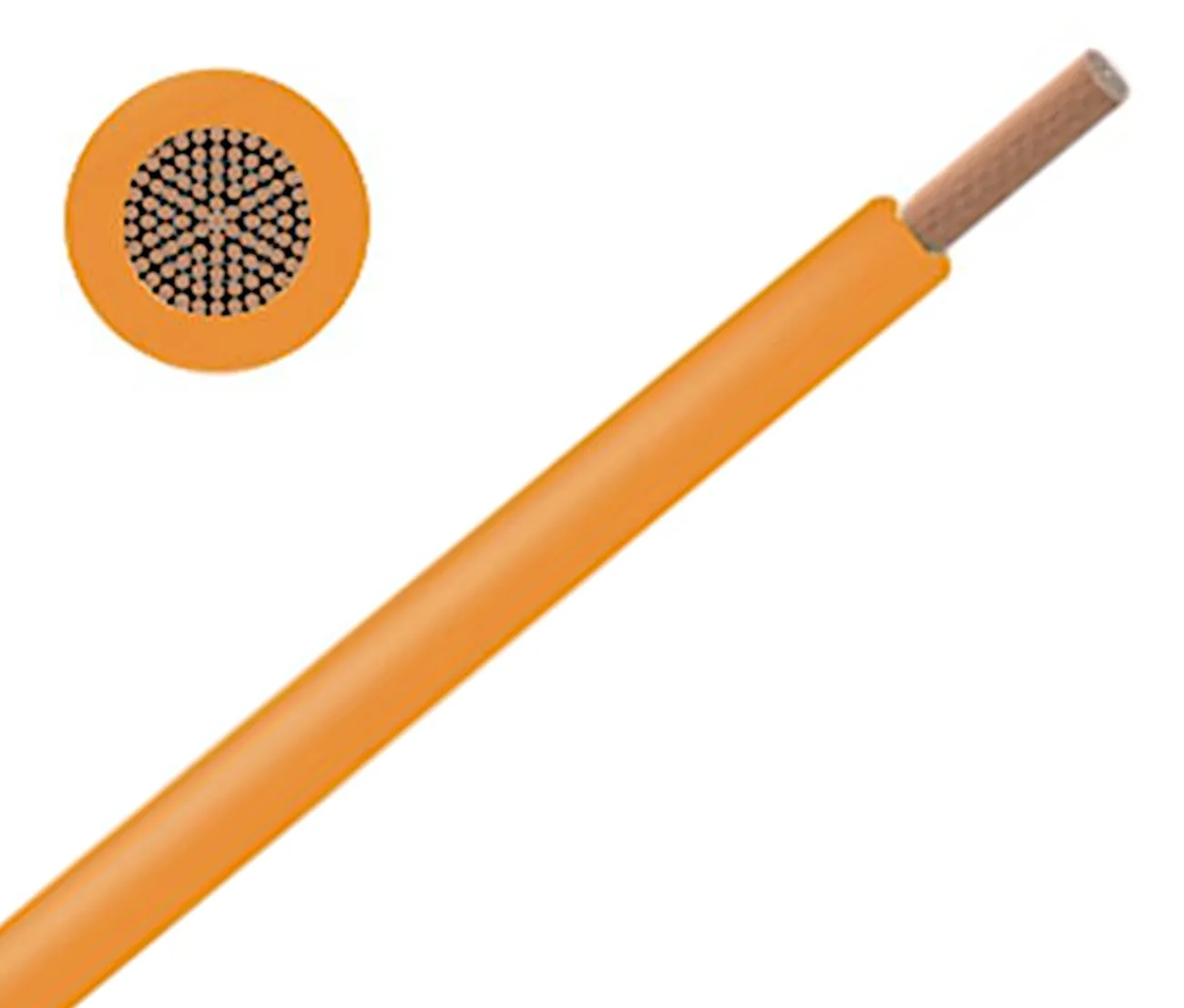[124025] Wire LIY-V, 0,14mm², orange, 10m