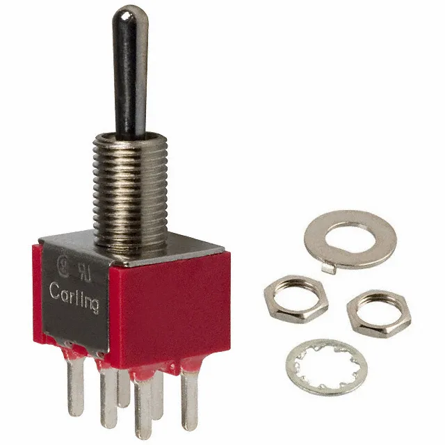 Toggle Switch 2-pol ON-OFF-ON for PRINT | Elektronik Lavpris