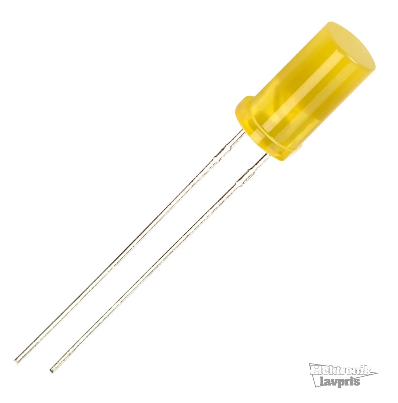 [124321] Diode 5mm, LED, flad top, gul