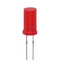 [124322] 5 mm LED FLAD TOP, RØD