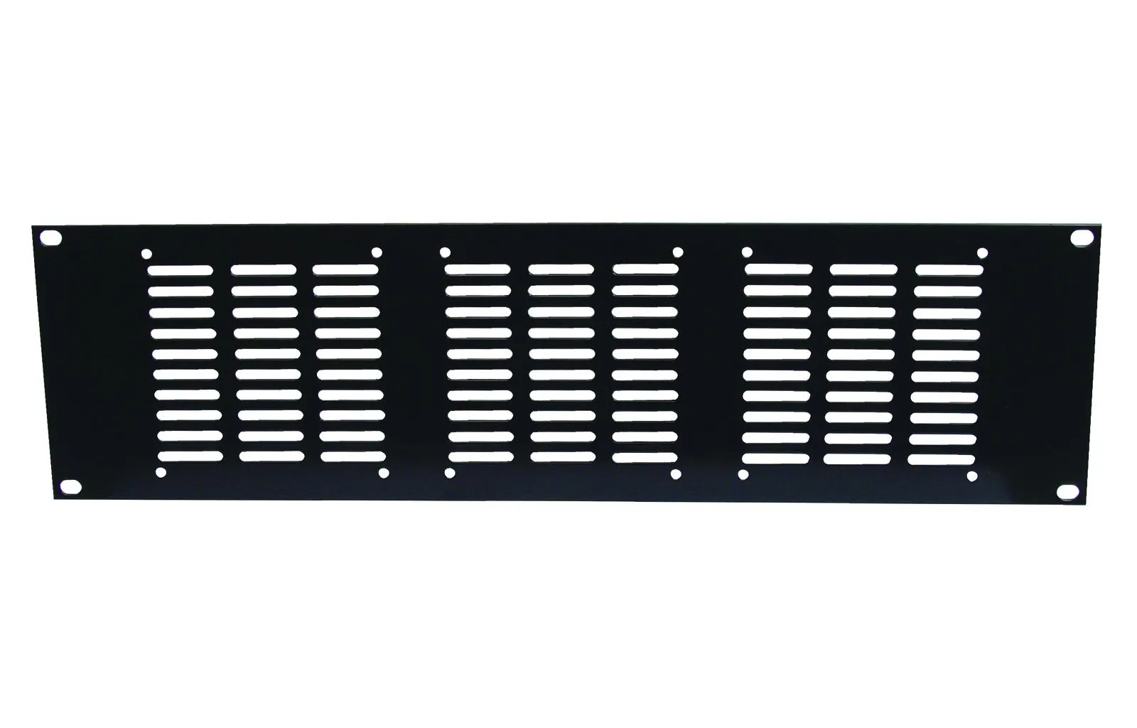 [124877] 19" frontplade 3U for 3 x ventilator