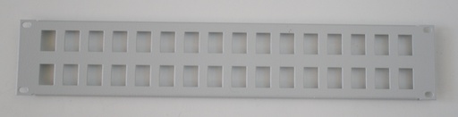 [124886] Frontpanel 32 x Firkant (16,5 x 24,2mm) 2U
