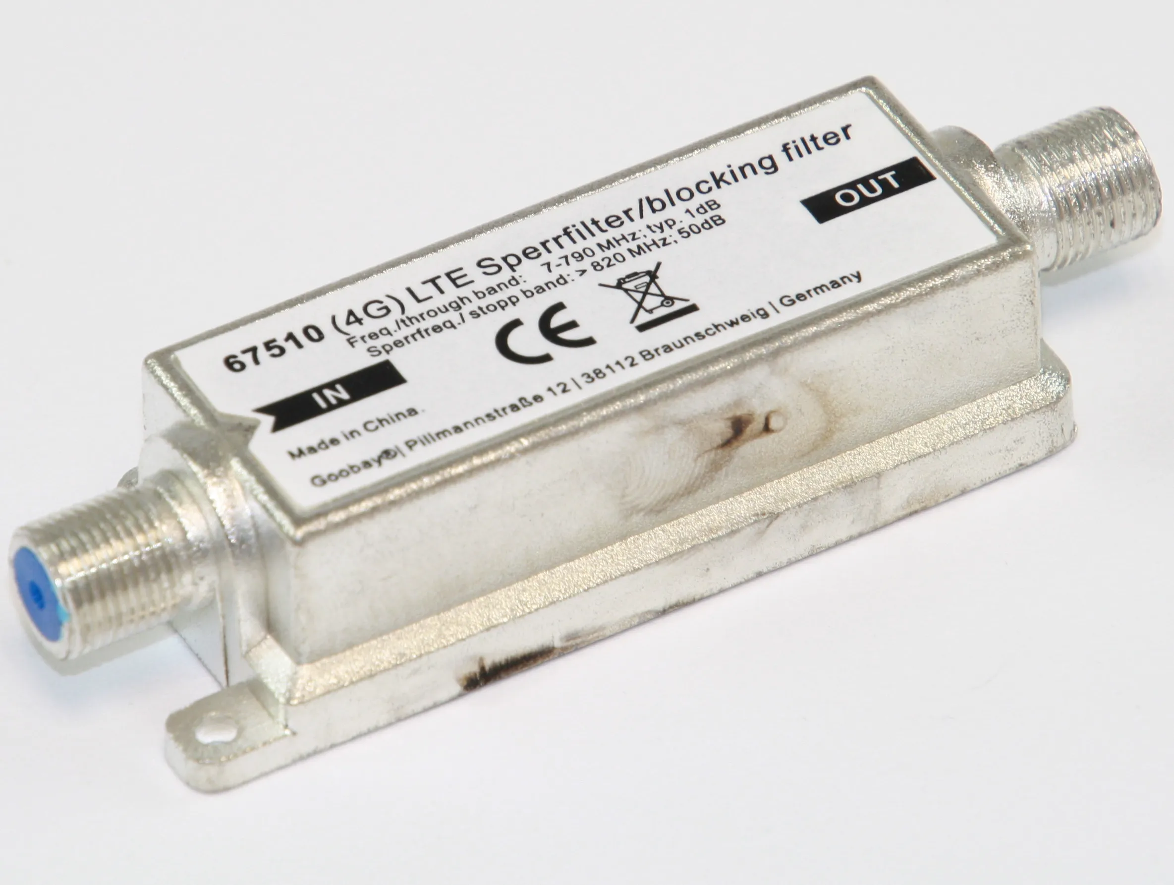 [125098] LTE(4G)-Filter F-stik hun/F-stik hun