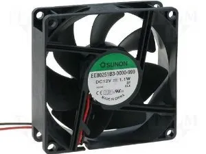 [125210] Fan 12V 80x25 B 56m³/h 28dBA