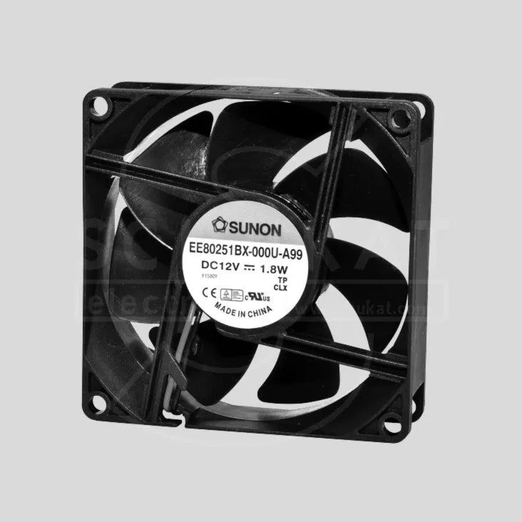 [125211] Fan 12V 80x25 V 69,6m³/h 33dBA