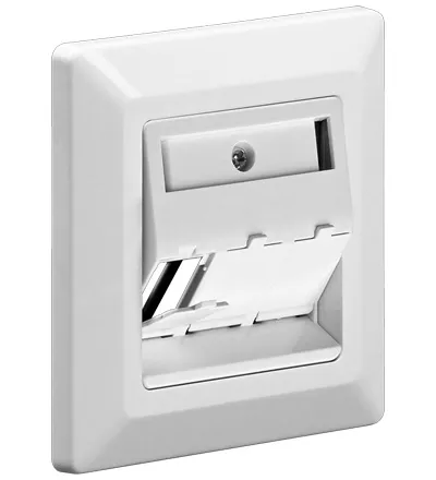 [125399] NET Keystone Faceplate 80x80 3 port