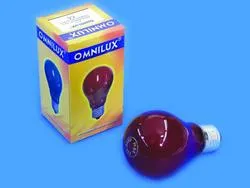 [125674] OMNILUX A19 230V/40W E-27 RØD